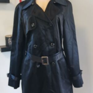Classic Black Women's Trench Coat